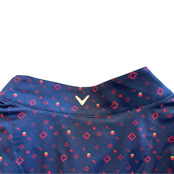 Callaway Weather Series 1/4 Zip Pullover Top Plus XXL Navy Pink Strawberry - Picture 7 of 8